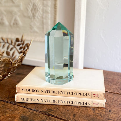 green glass home accents