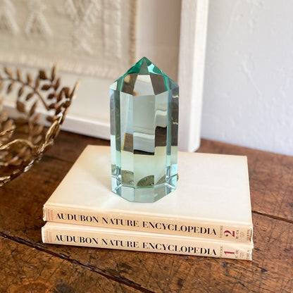 green glass home decor