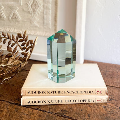 green glass decorative accents