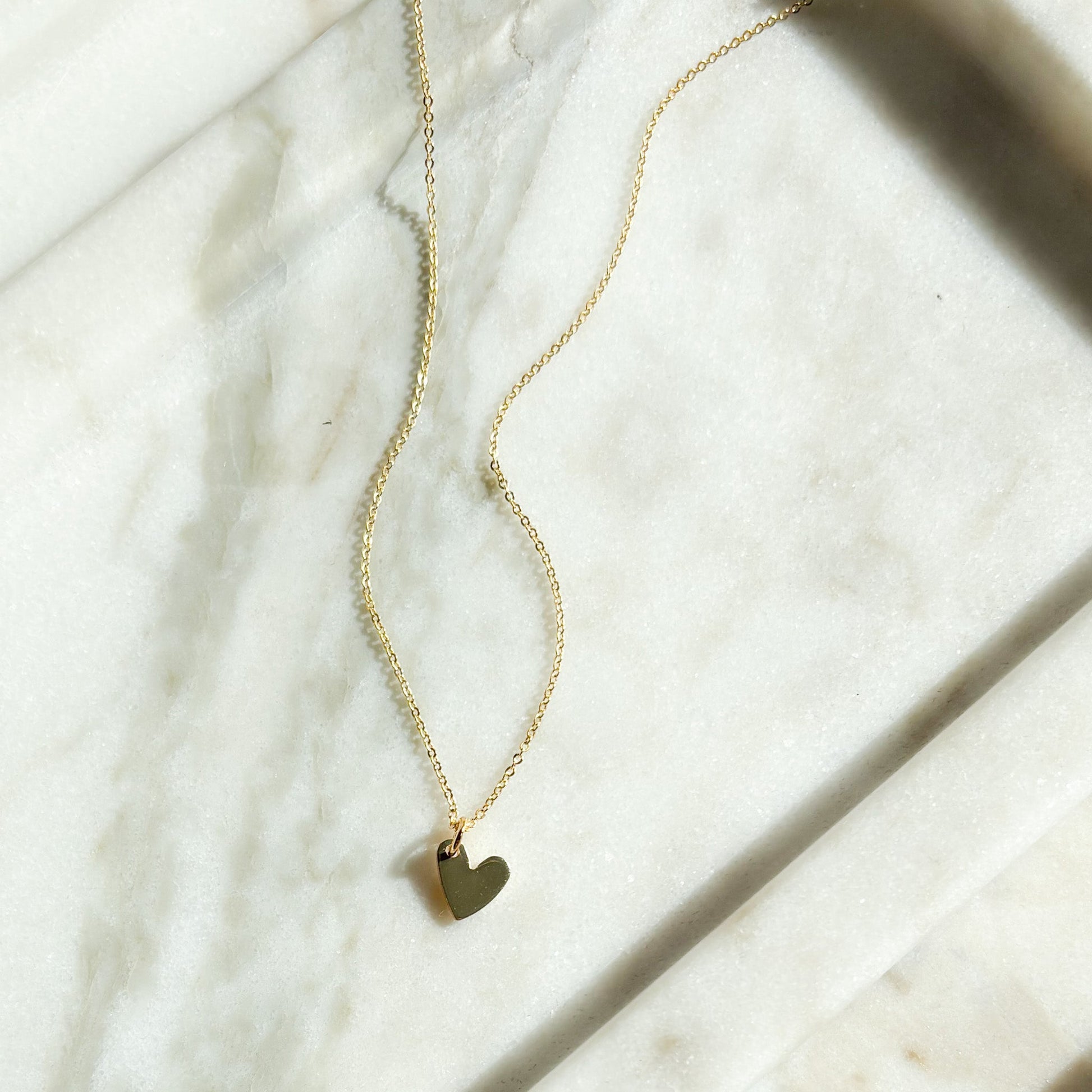 minimalist gold heart necklace, layering necklace, valentine's day necklace