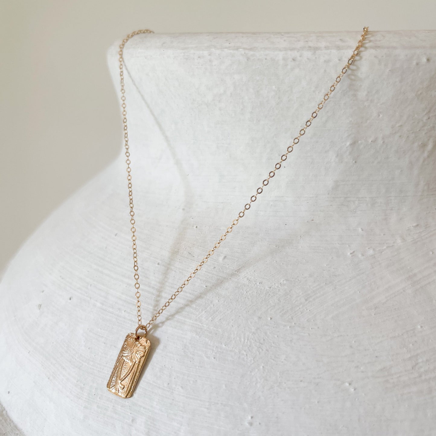 gold boho necklace, gold layering necklace