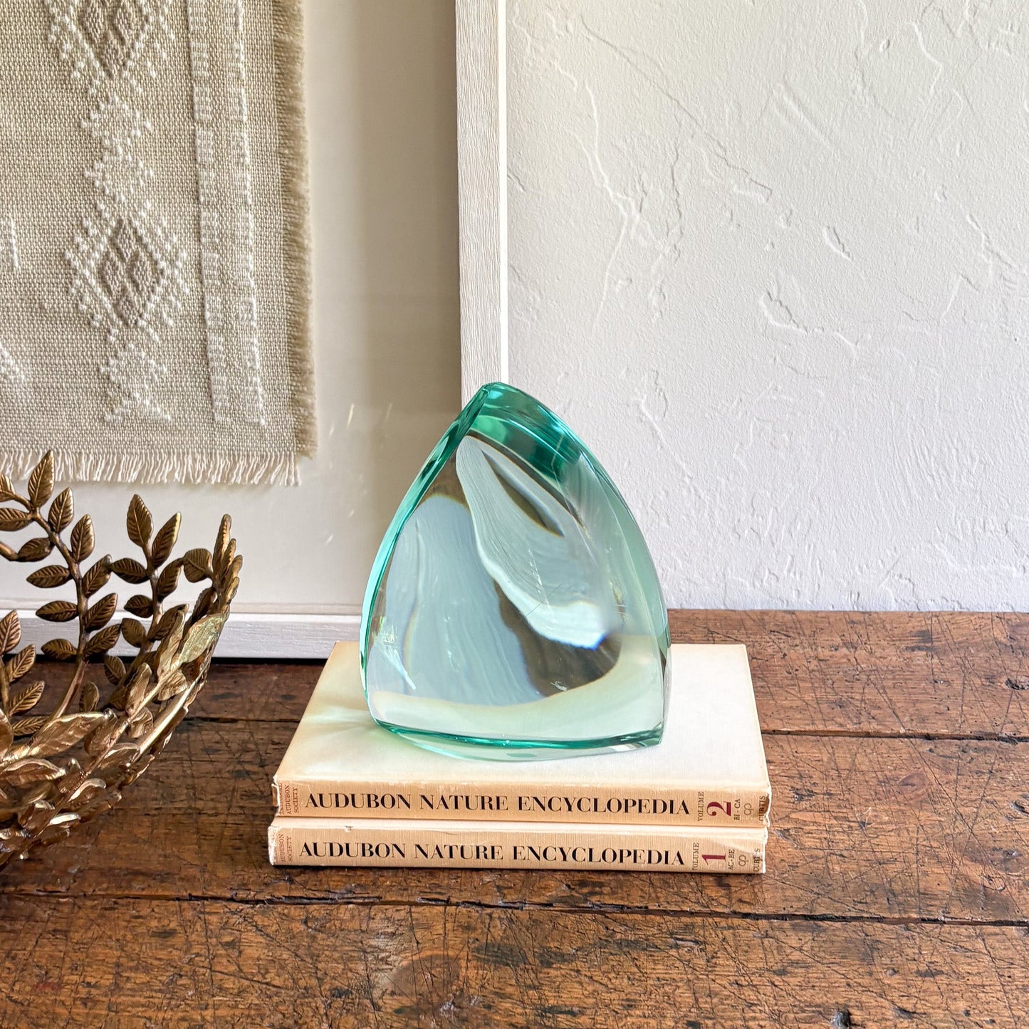 modern green glass decor