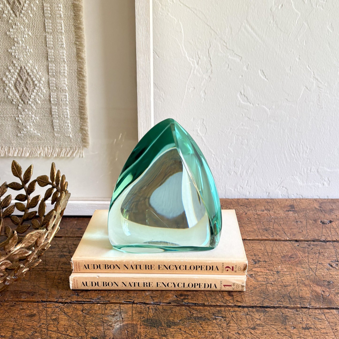 modern green glass home accents