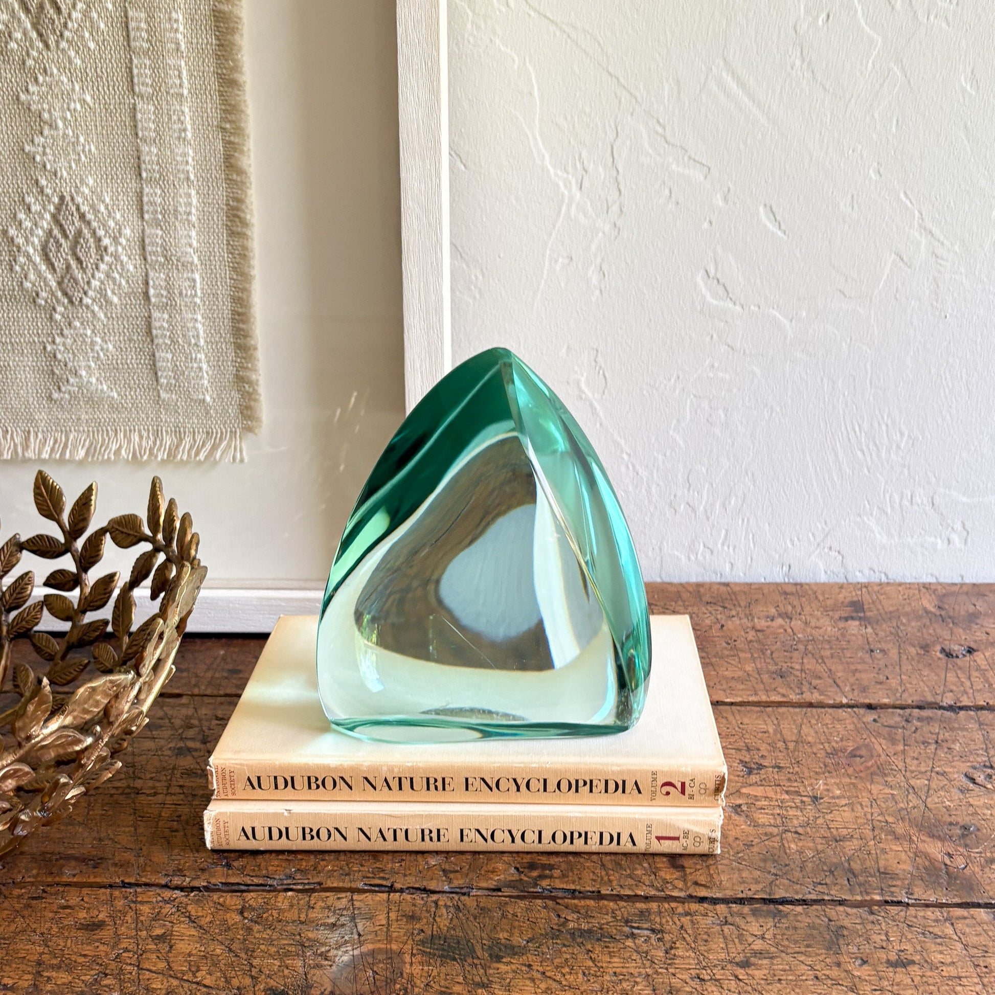 modern green glass home accents