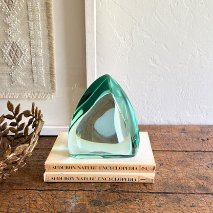 modern green glass home accents