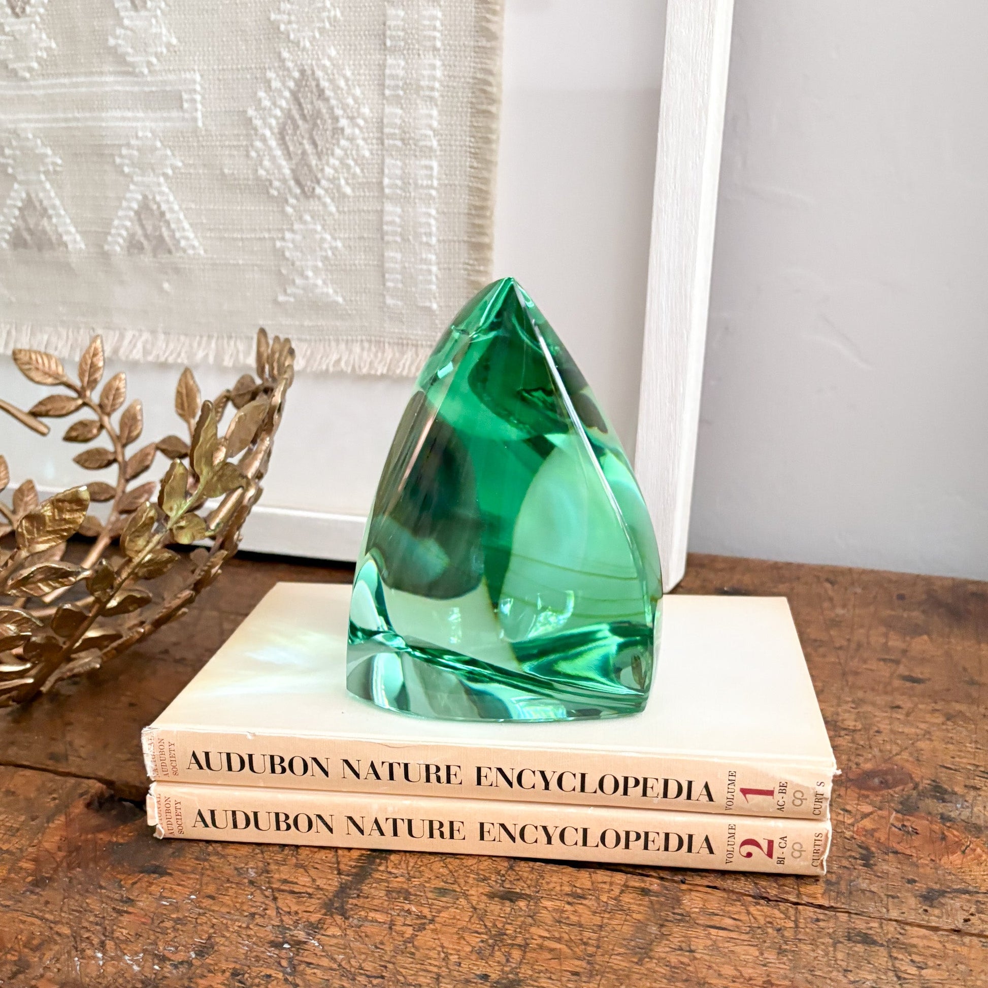 green glass decor