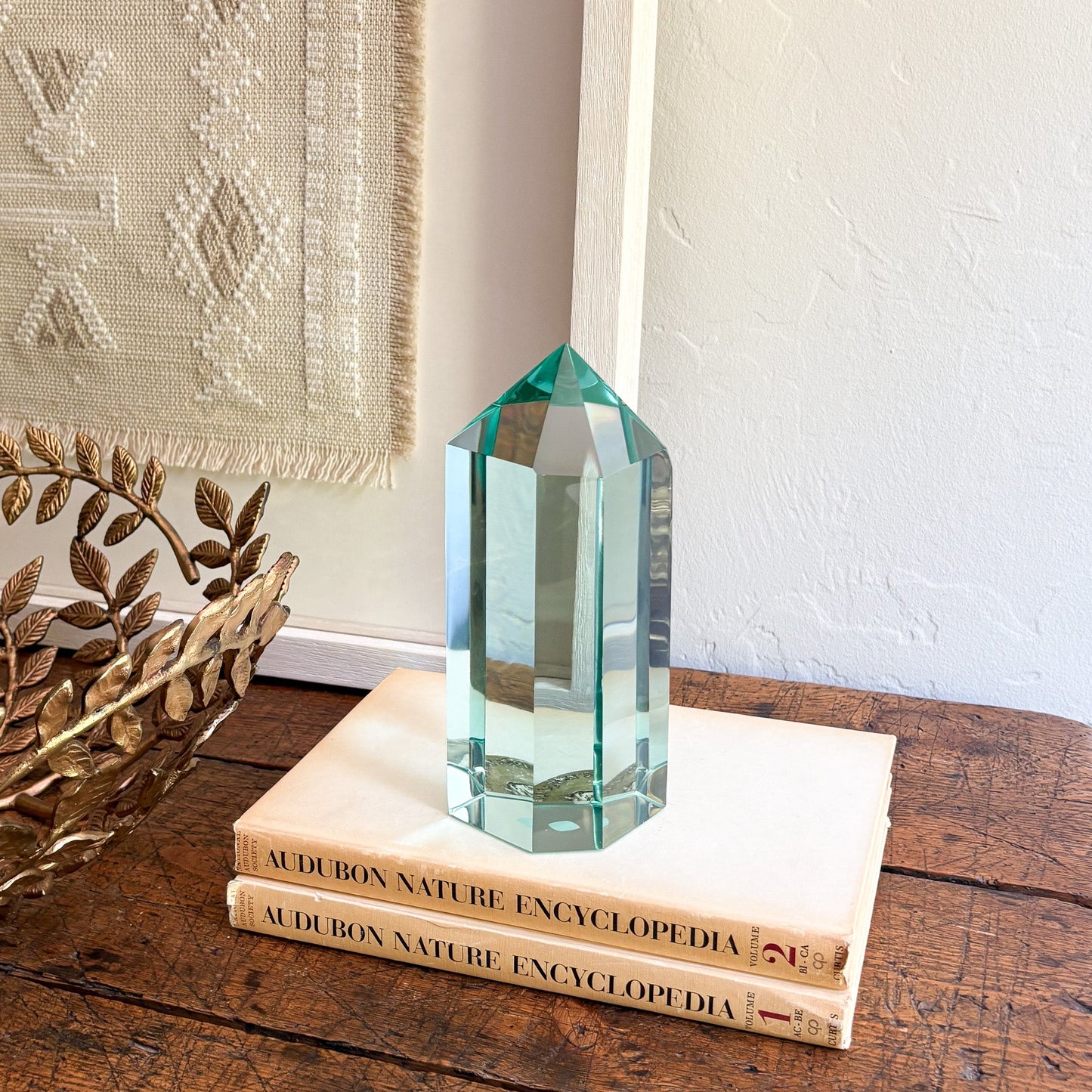 modern green glass home decor