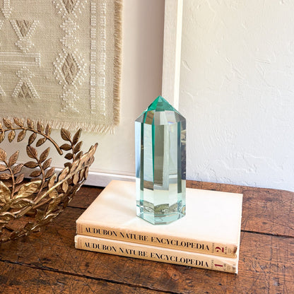 blue-green glass home accents