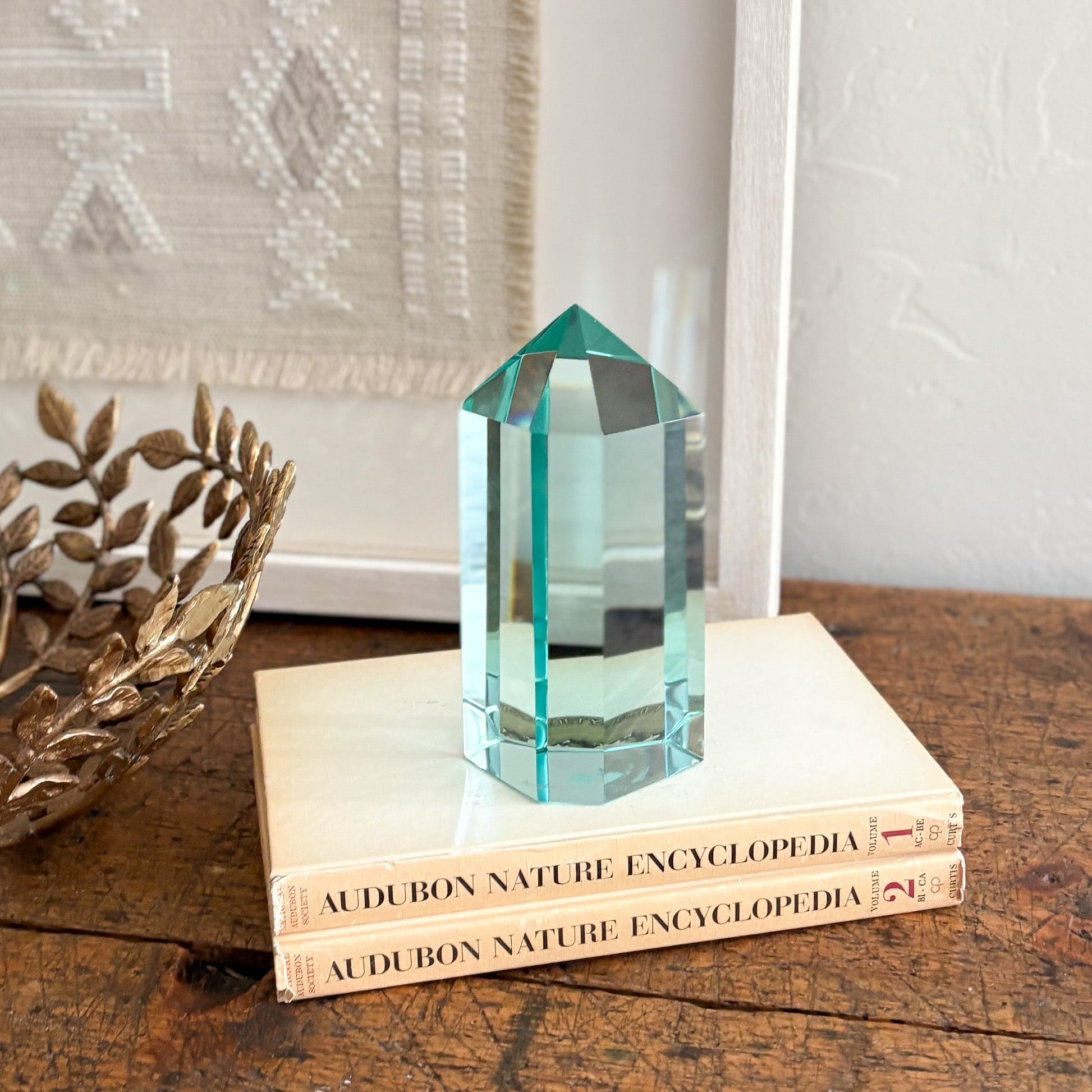 modern green glass decor