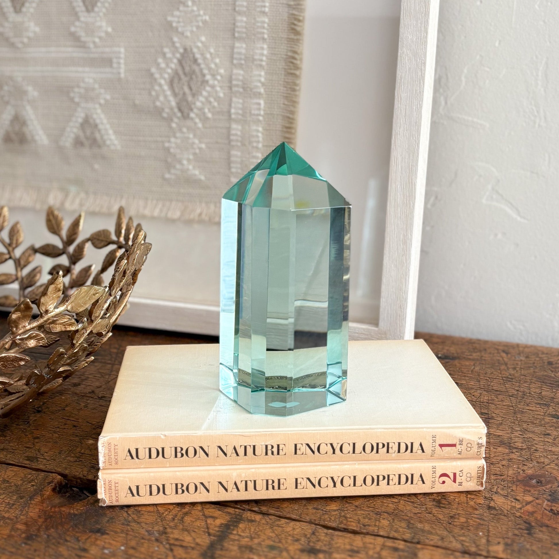 green glass home accents