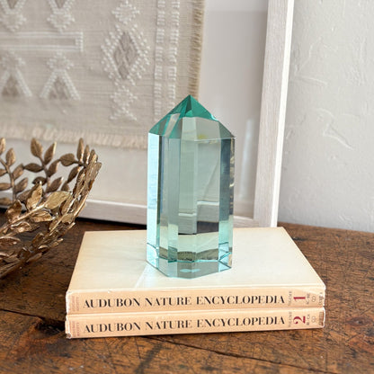 green glass home accents