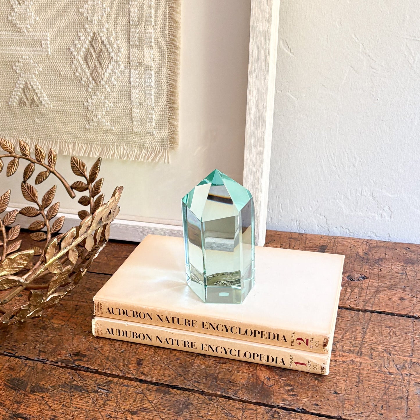 green glass home accents