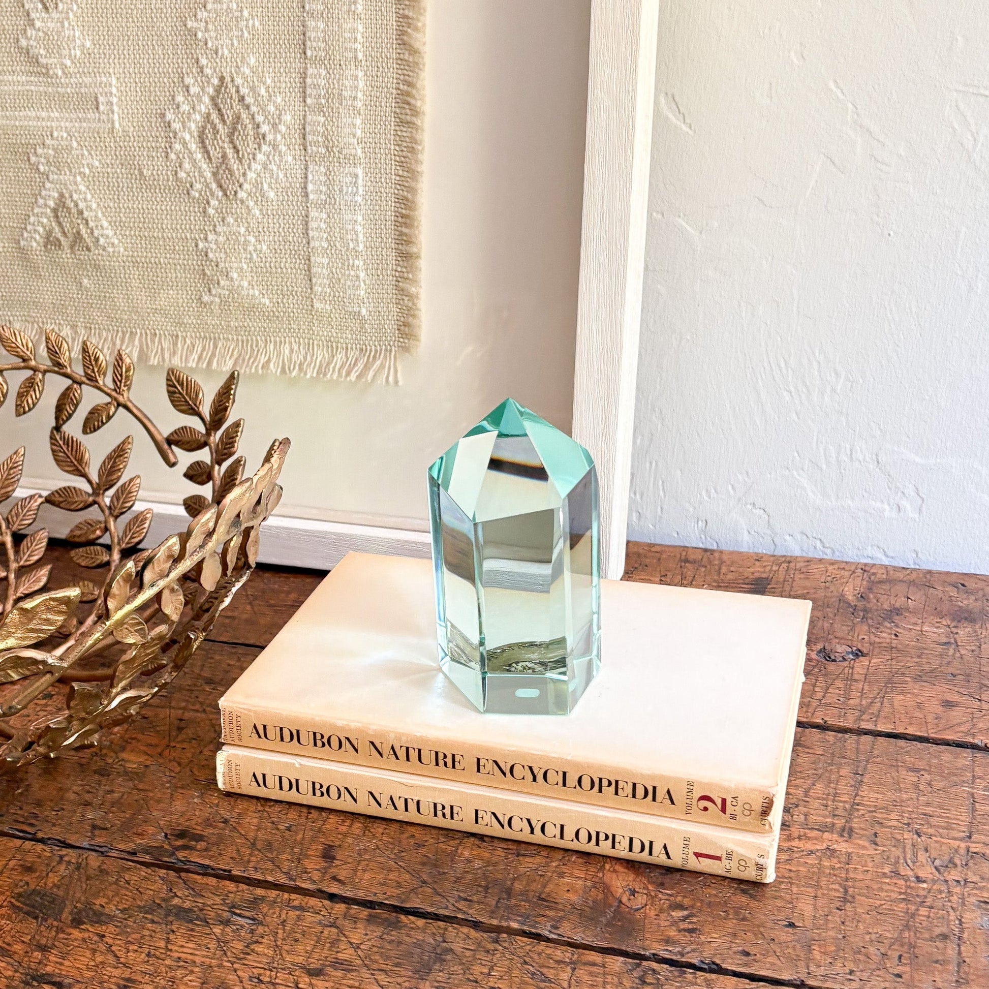 green glass home accents