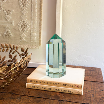 green glass home accents