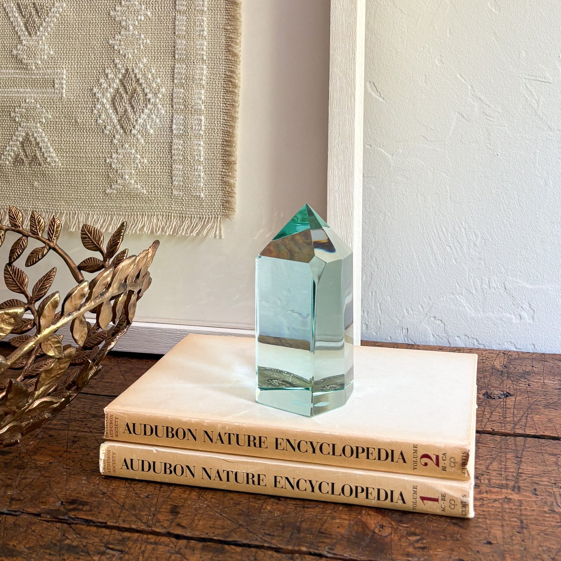 green glass home accents