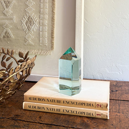 green glass home accents