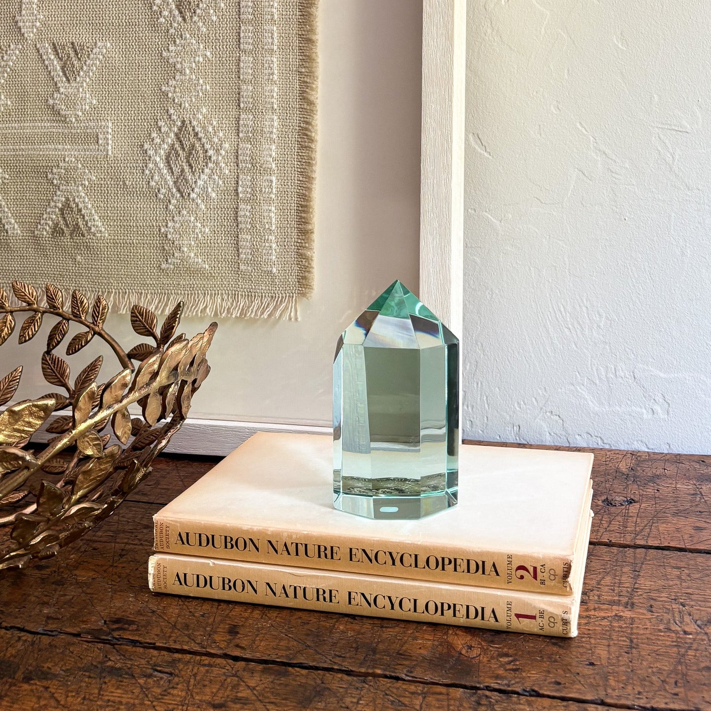 green glass home decor