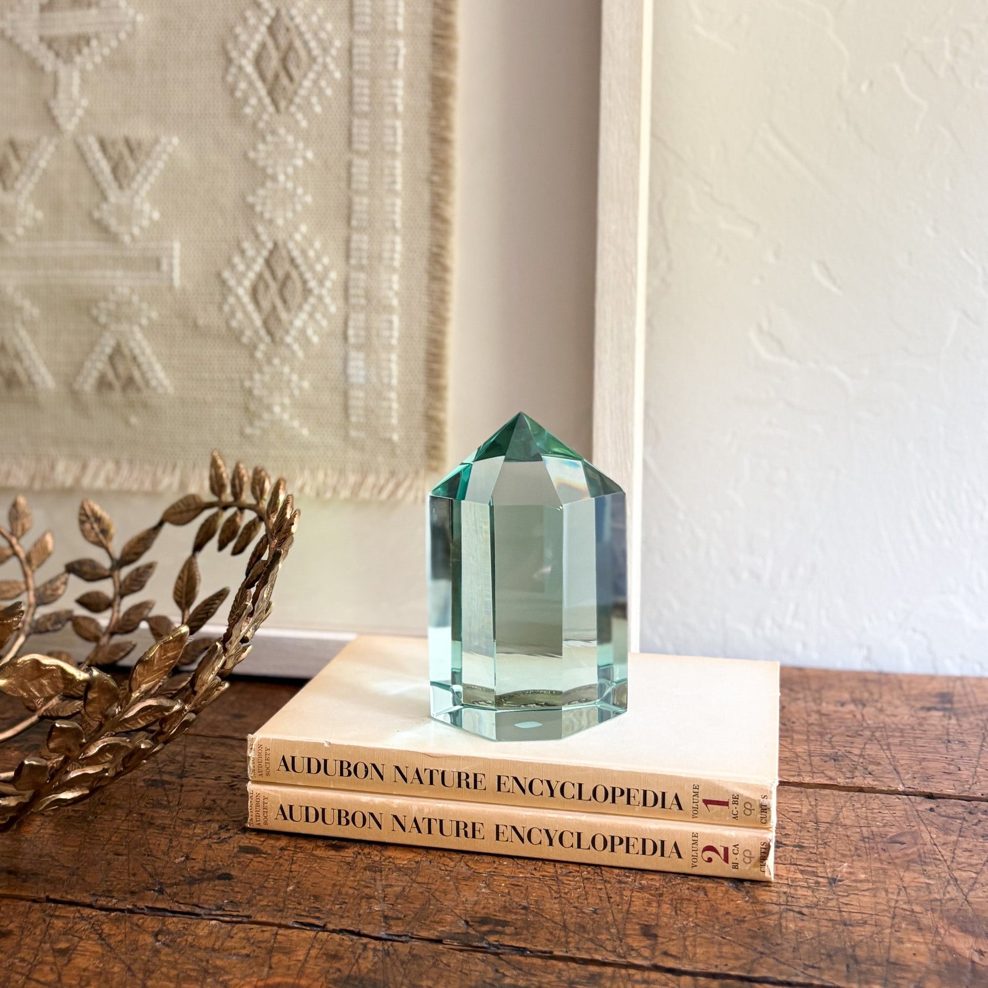 green glass home accents
