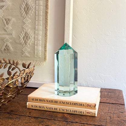 green glass home decor