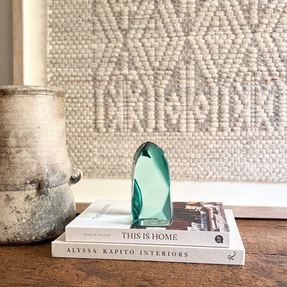 green glass home decor