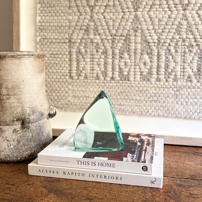 green glass home decor
