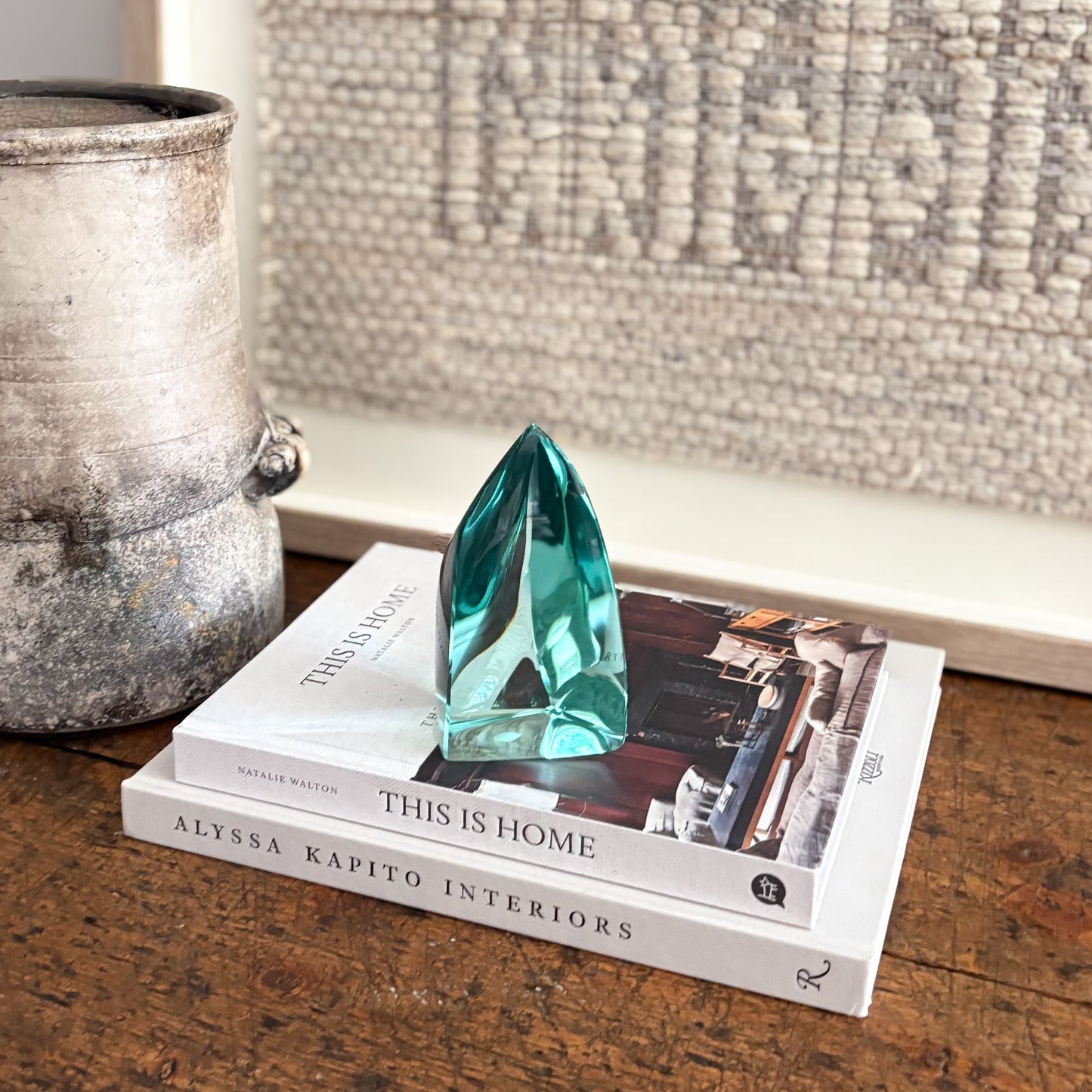 modern green glass home decor