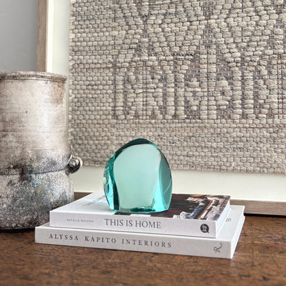 modern green glass decor