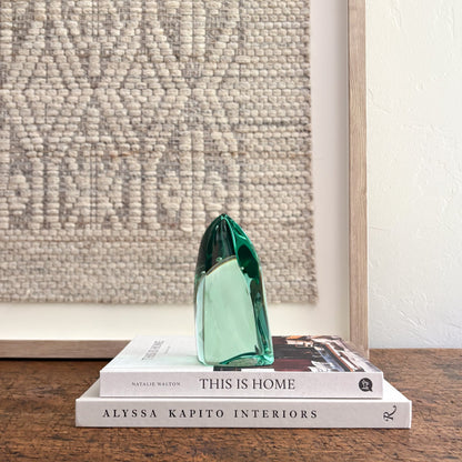 green glass home accents