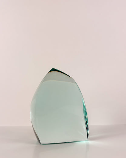 Green Glass Sculpture