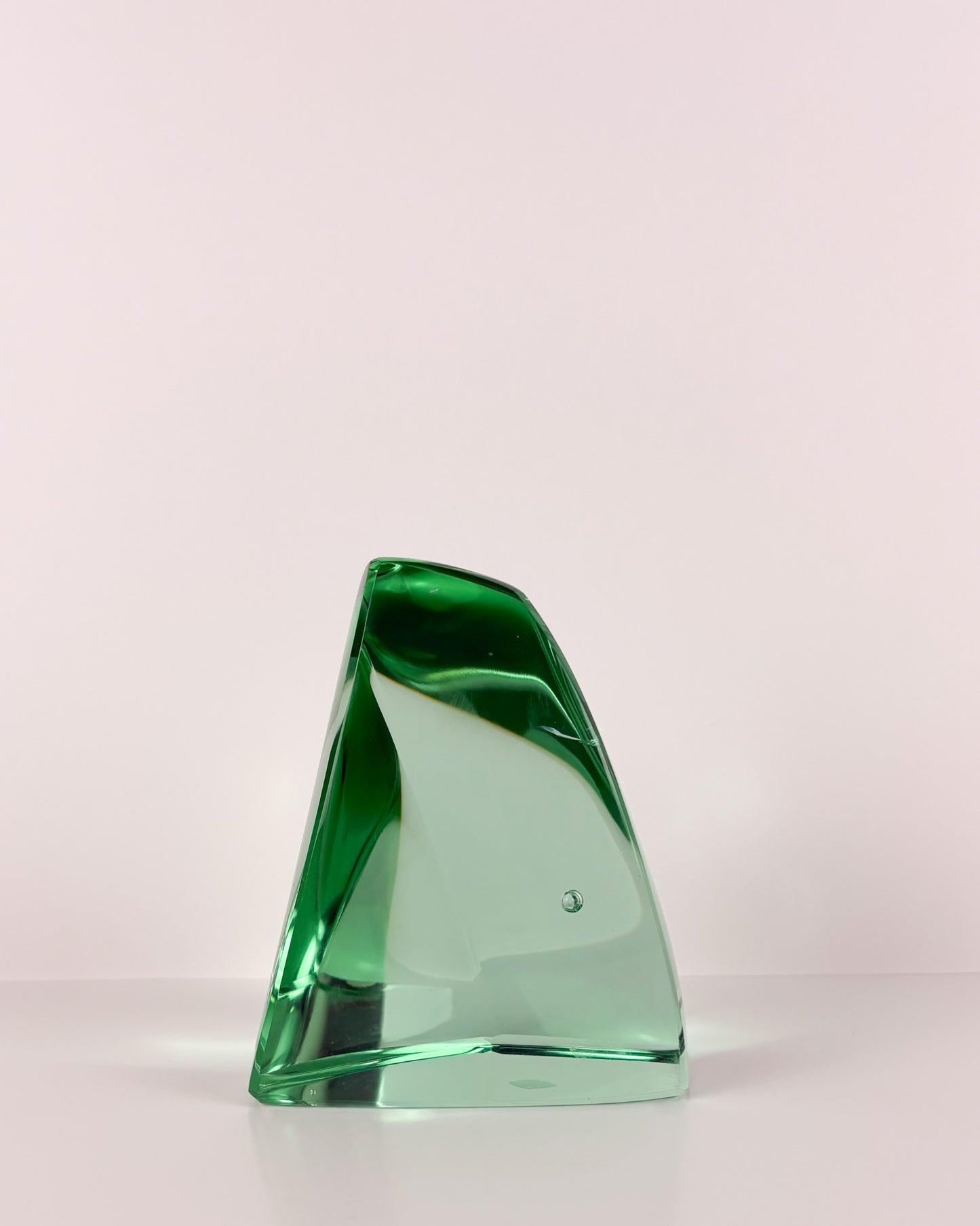 Green Glass Sculpture