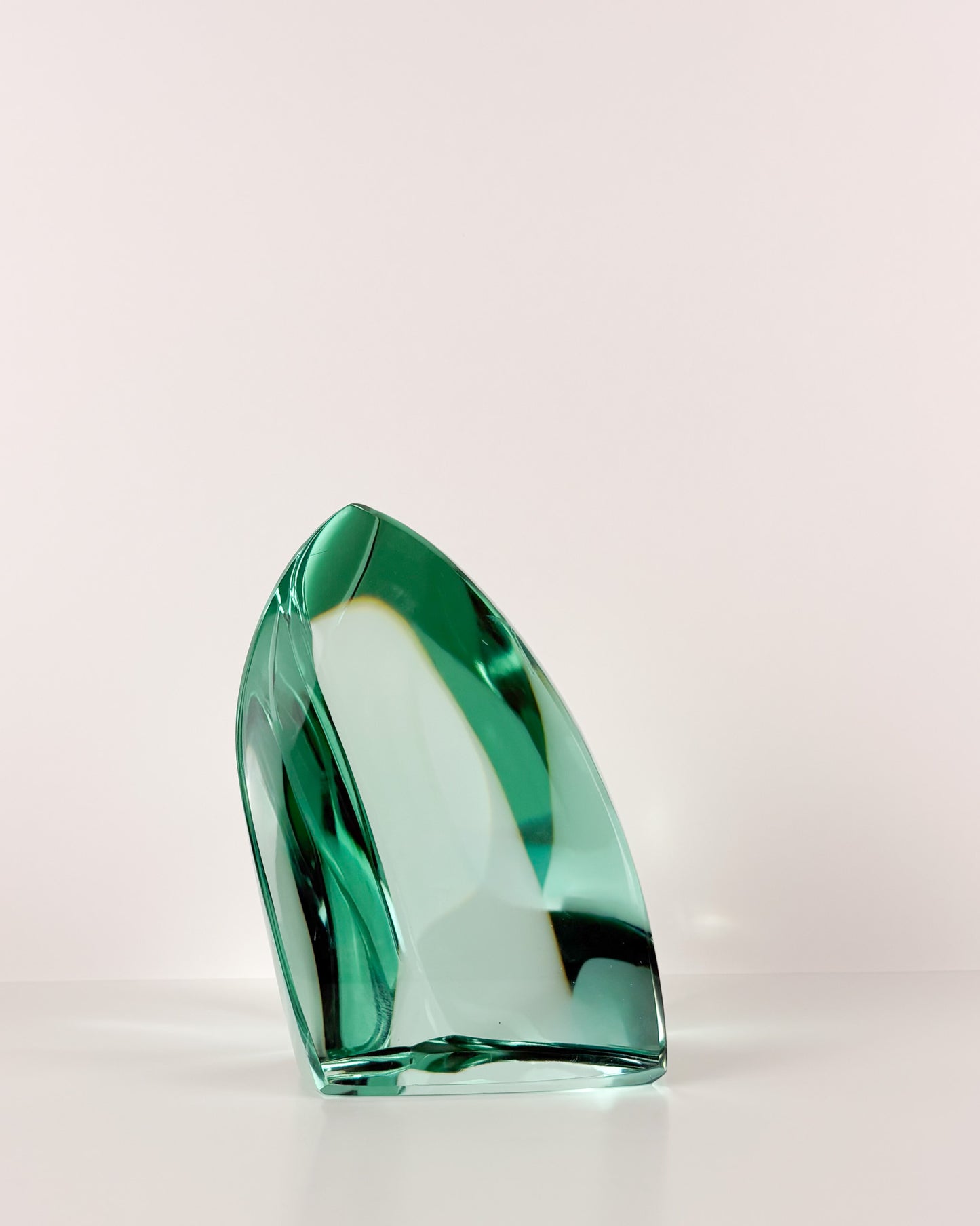 Green Glass Sculpture