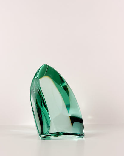 Green Glass Sculpture