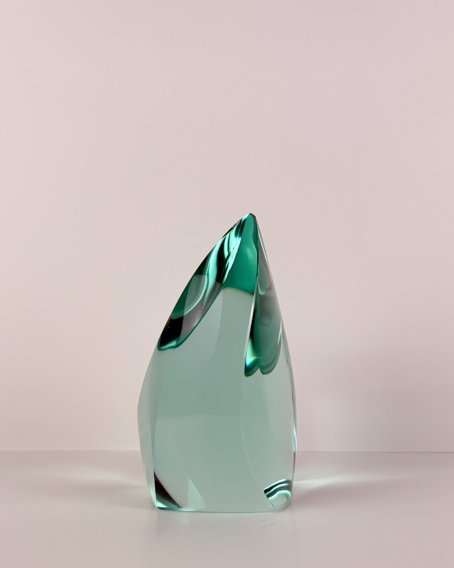 Green Glass Sculpture