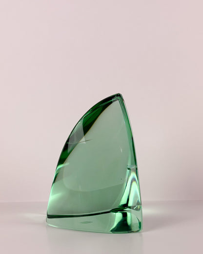 Green Glass Sculpture