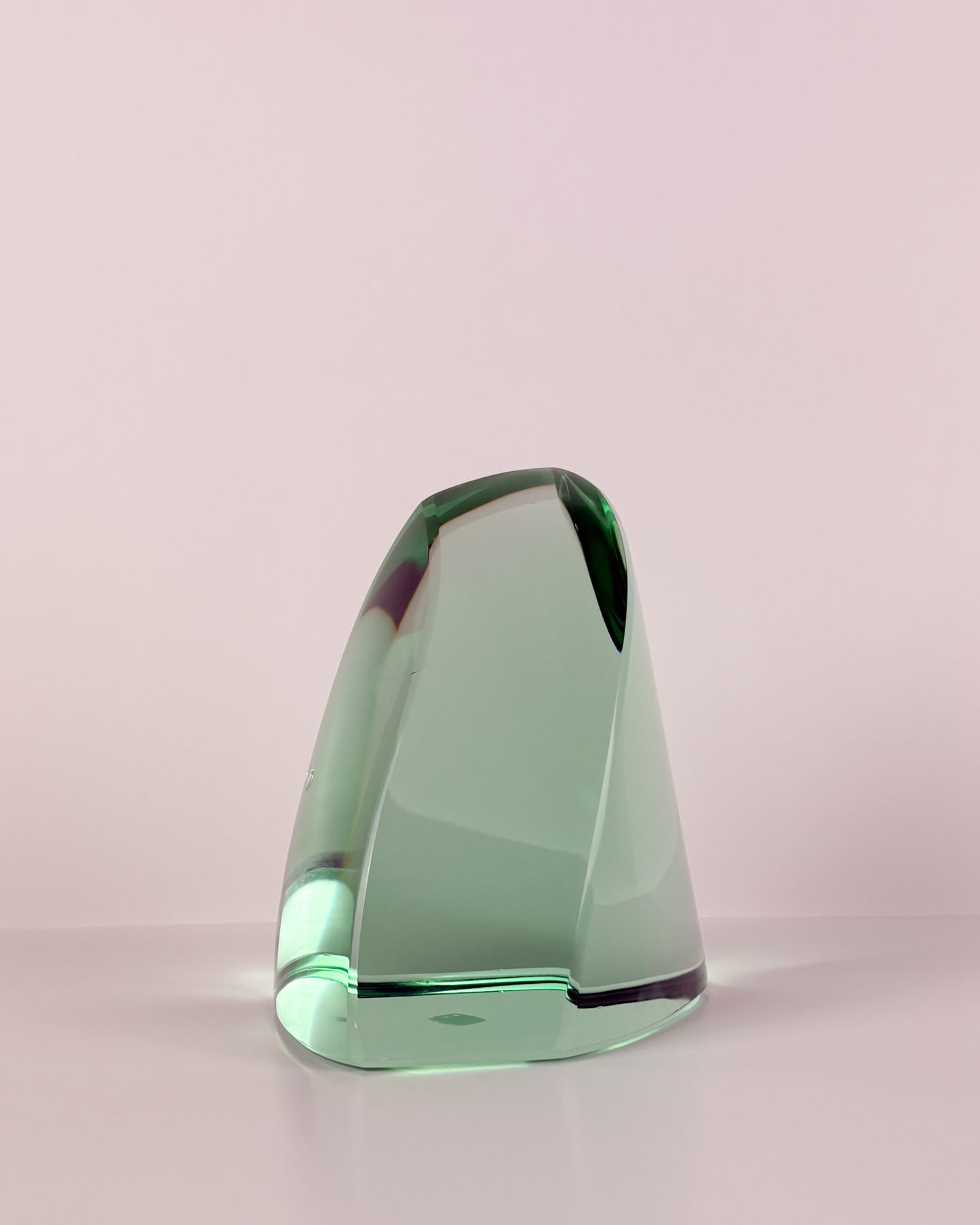 Green Glass Sculpture