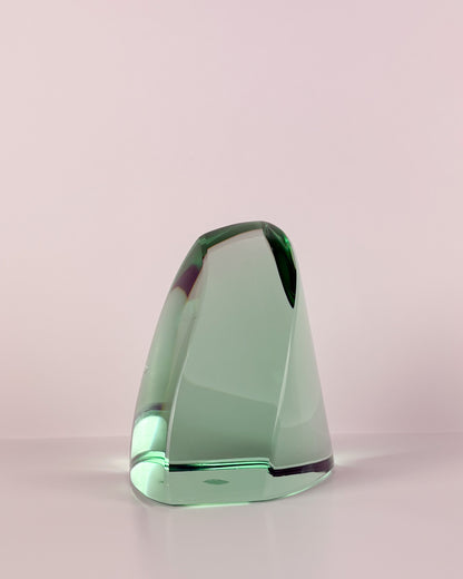 Green Glass Sculpture