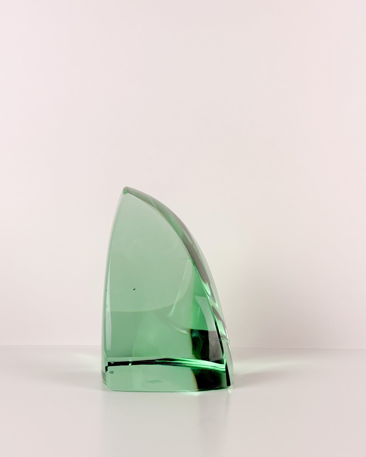 Green Glass Sculpture