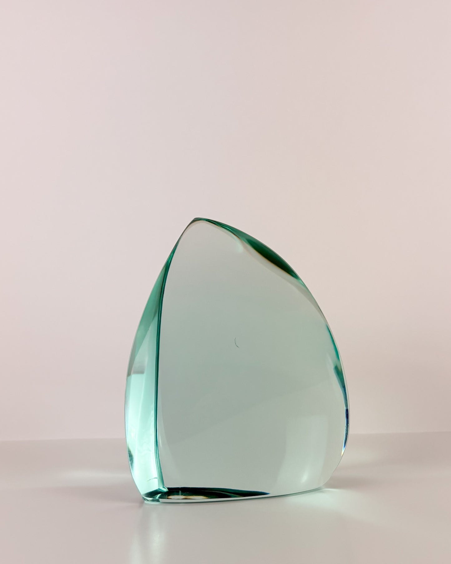 Green Glass Sculpture