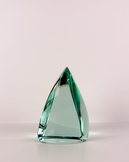 Green Glass Sculpture