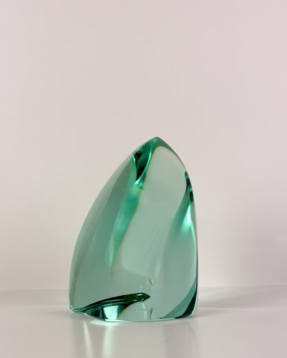 Green Glass Sculpture