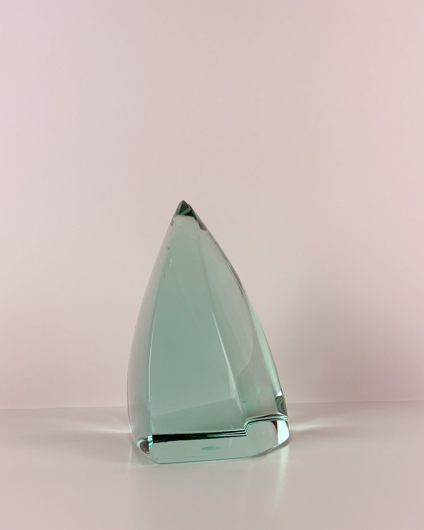 Green Glass Sculpture