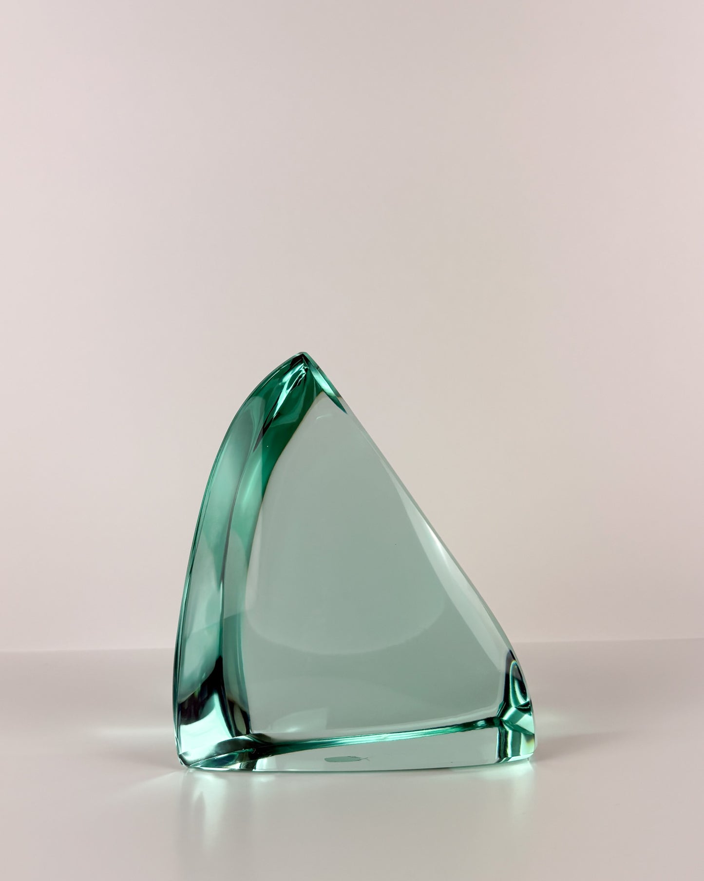 Green Glass Sculpture