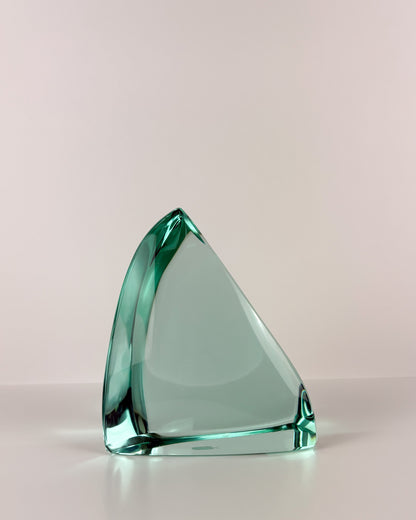 Green Glass Sculpture