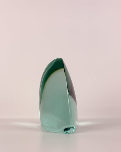 Green Glass Sculpture