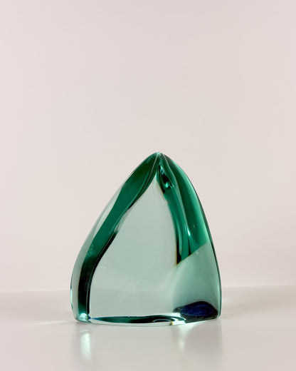 Green Glass Sculpture