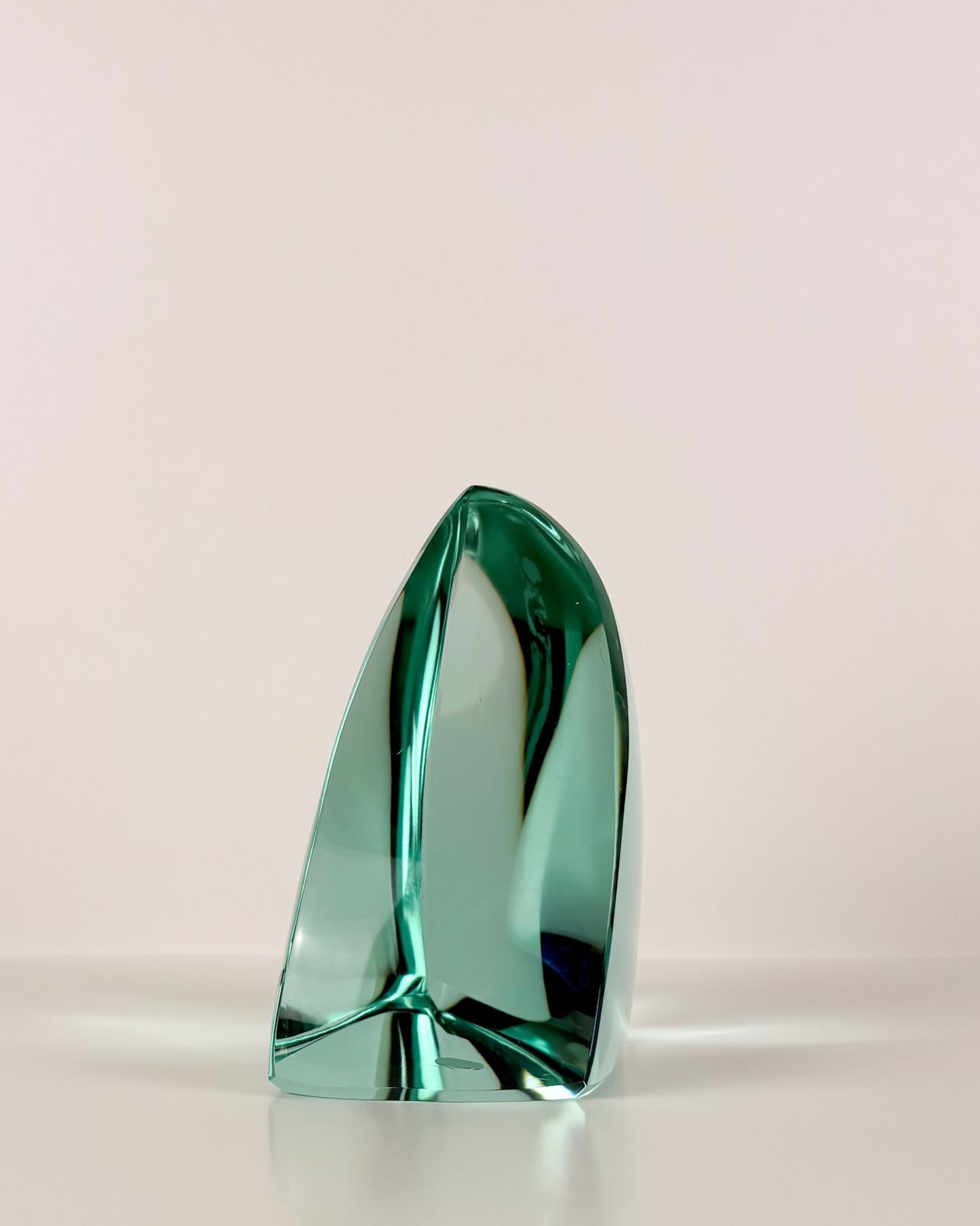 Green Glass Sculpture