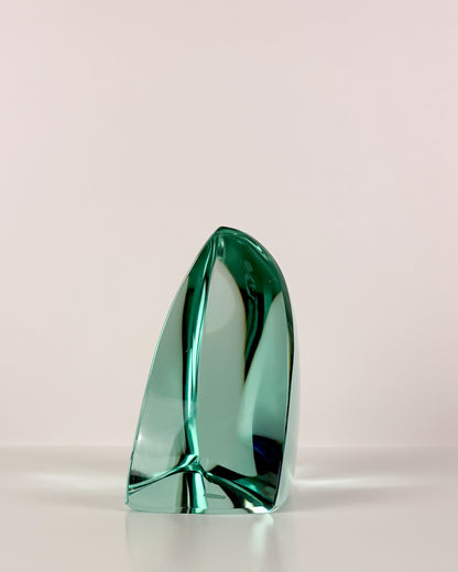 Green Glass Sculpture