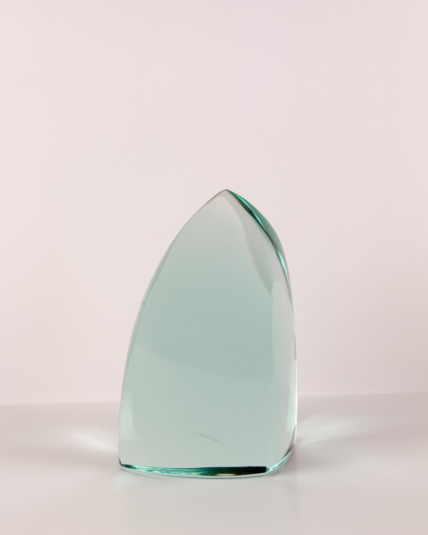 Green Glass Sculpture