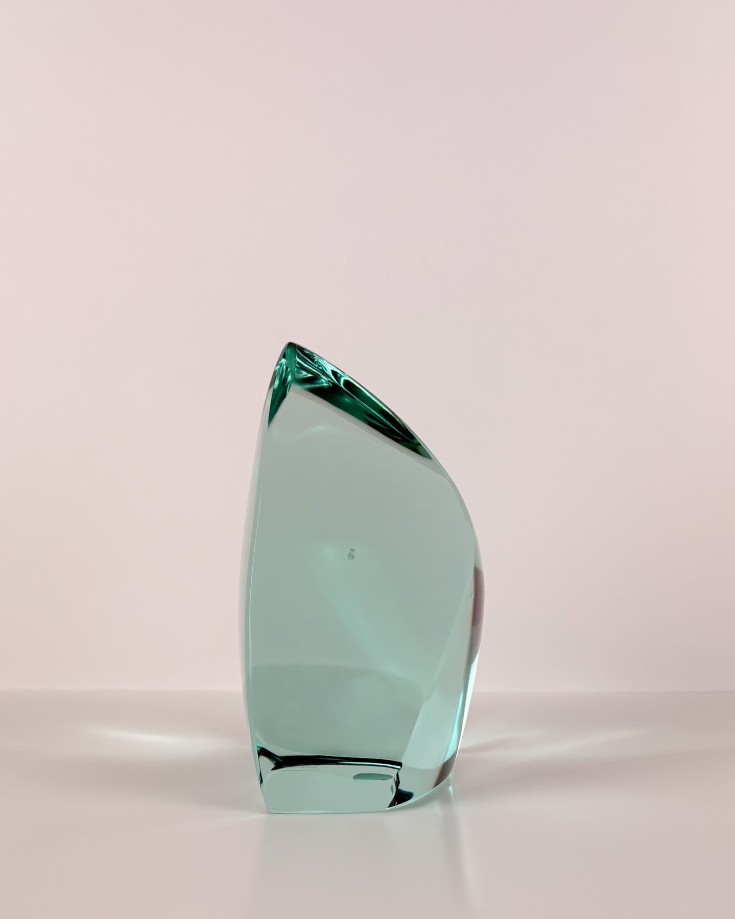 Green Glass Sculpture