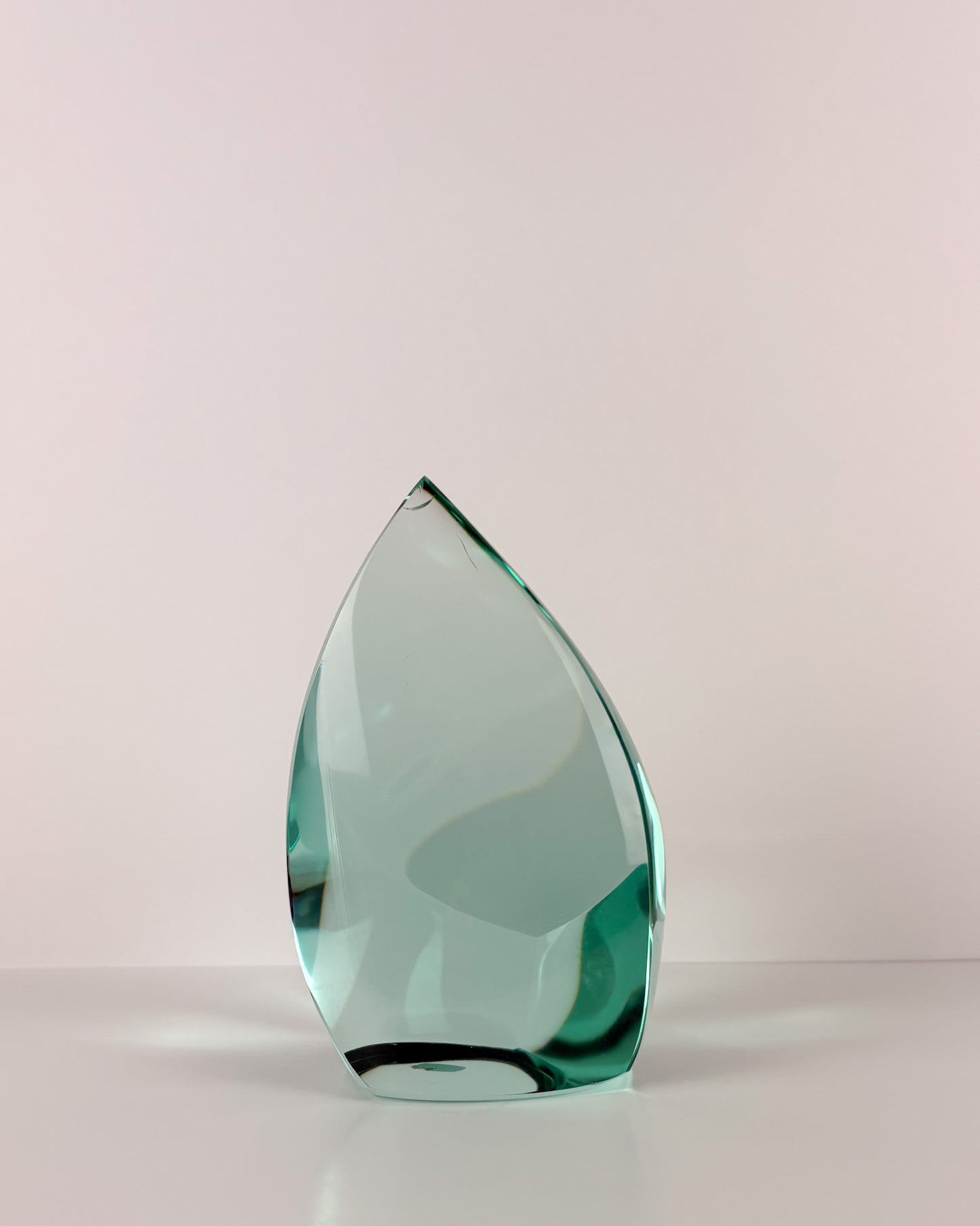 Green Glass Sculpture
